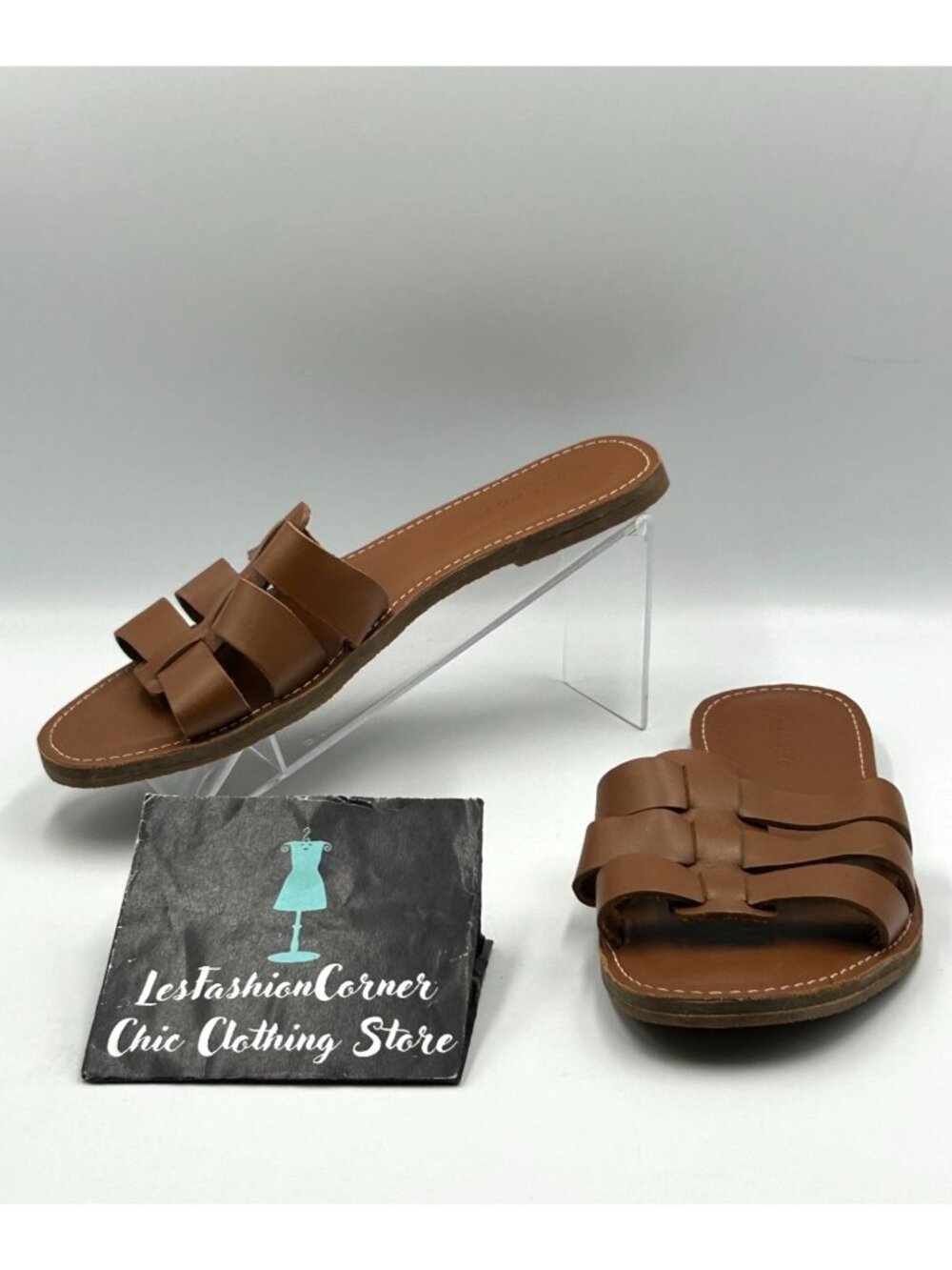 Madewell Women's Brown Leather The Boardwalk Fisherman Sandals Size 8.5 3479